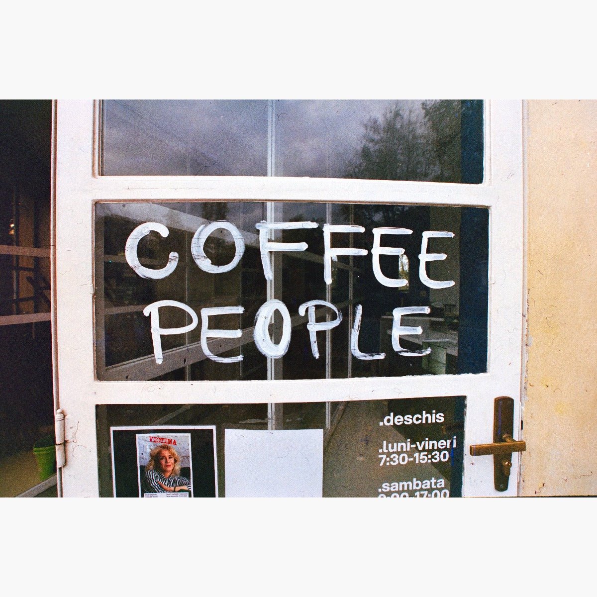 coffee shop sign - photographic sample from Cine Film (ECN2) Developing service