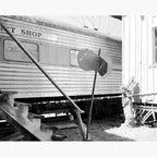 american retro train - Foma Fomapan Classic 100 ISO 35mm black and white film example image