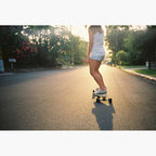 Girl skateboarding - Kodak UltraMax 400 ISO 35mm colour negative film example image