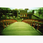 wooden and steel bridge - Photographic sample from Slide Film (E6) XPro Developing service 
