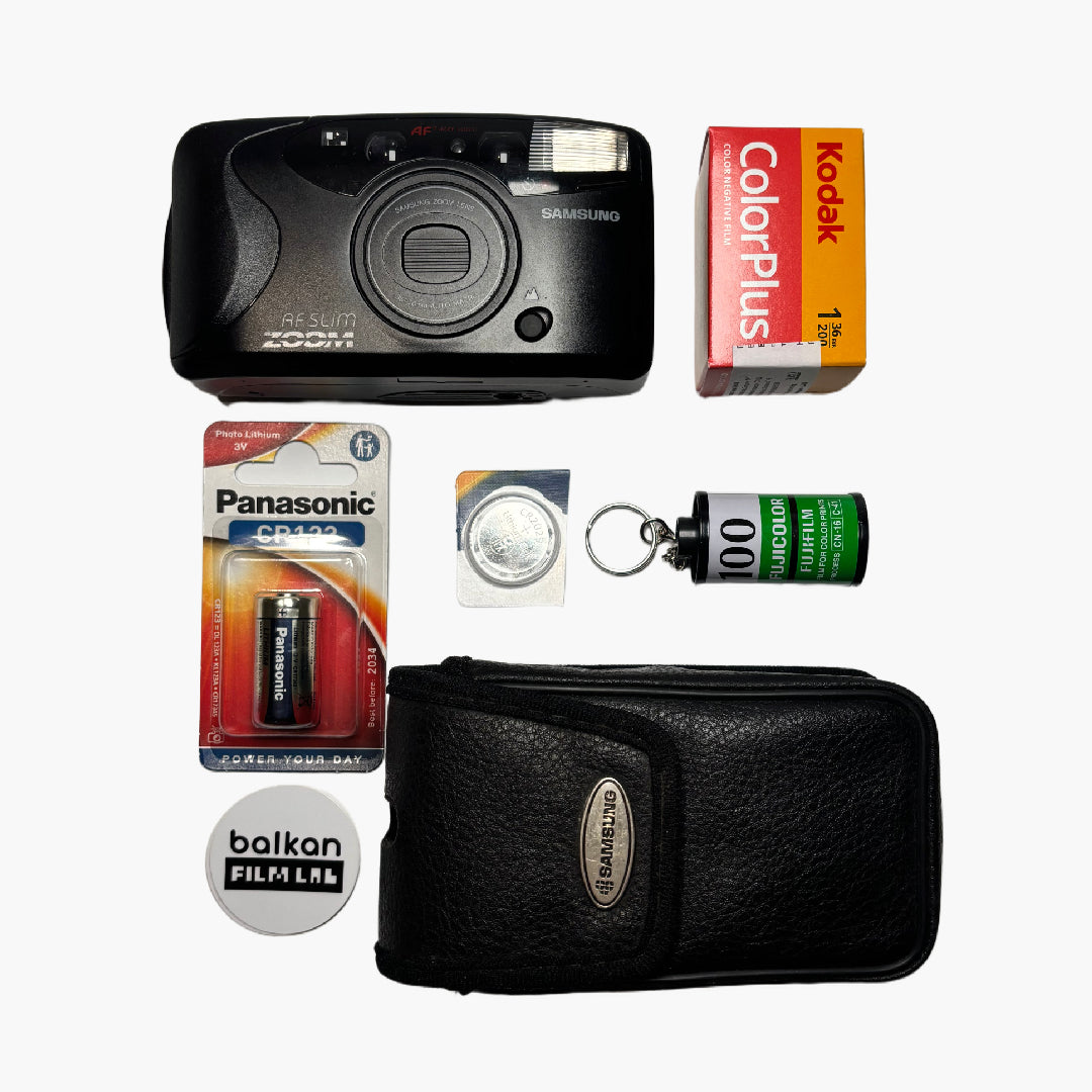 Samsung AF Slim Zoom Date 35мм - Ready-To-Shoot Kit